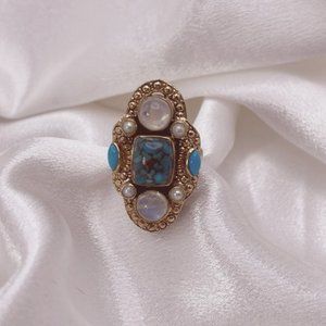 Vintage Authentic Nicky Butler Multi Stone Ring